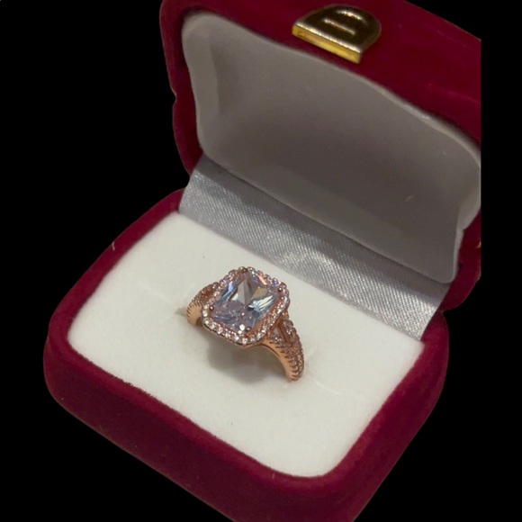 Rose gold stamped 925 ring approximately size 5.5 - Picture 6 of 10